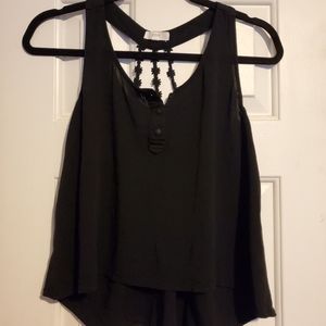 Black tank top